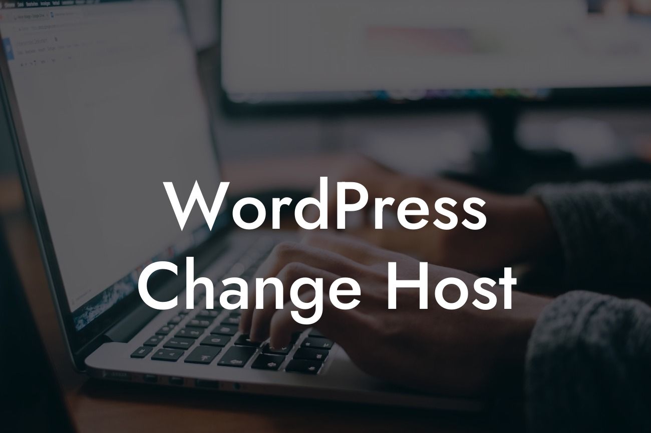 WordPress Change Host