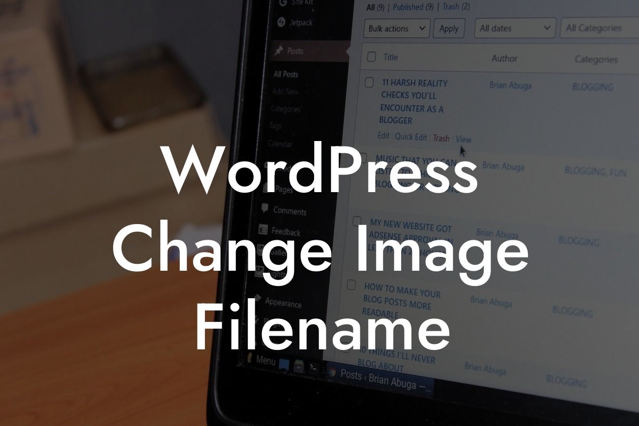 WordPress Change Image Filename