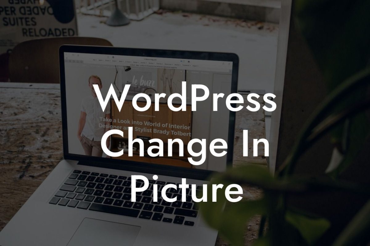 WordPress Change In Picture