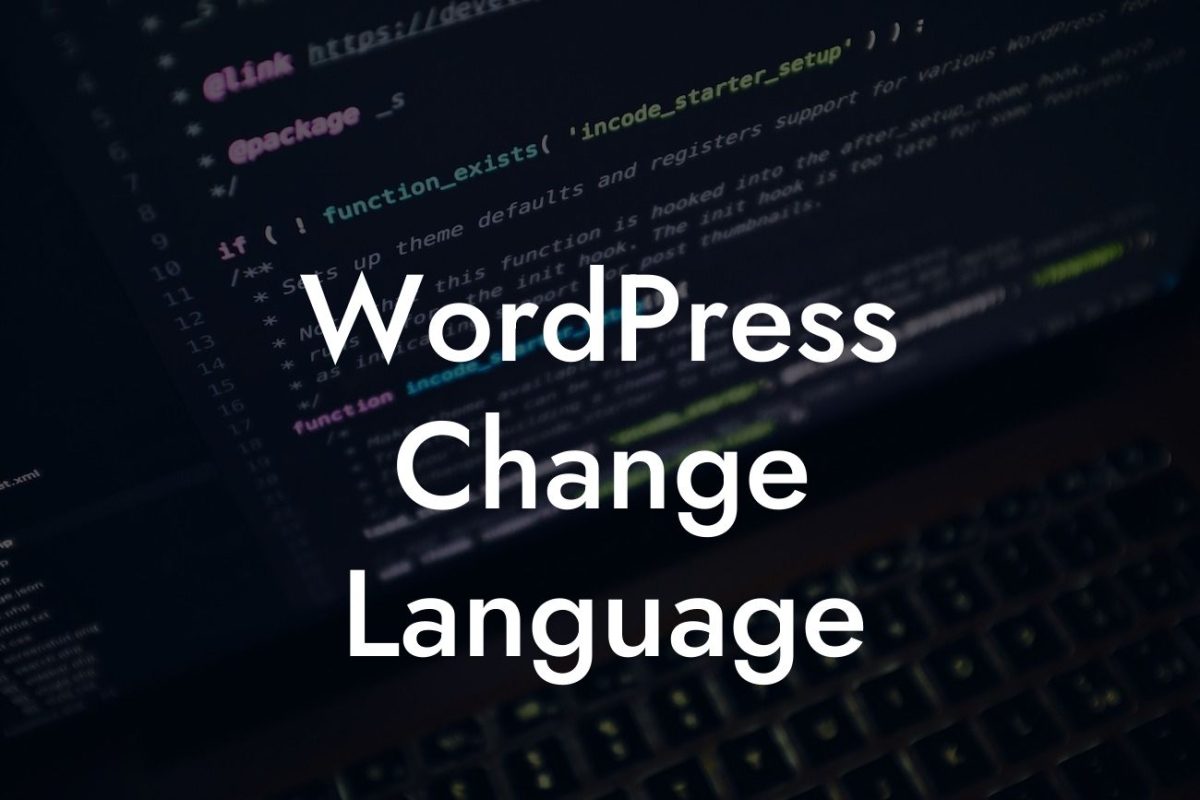 WordPress Change Language