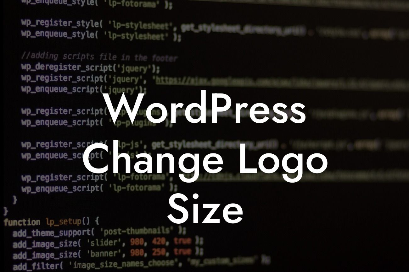 WordPress Change Logo Size