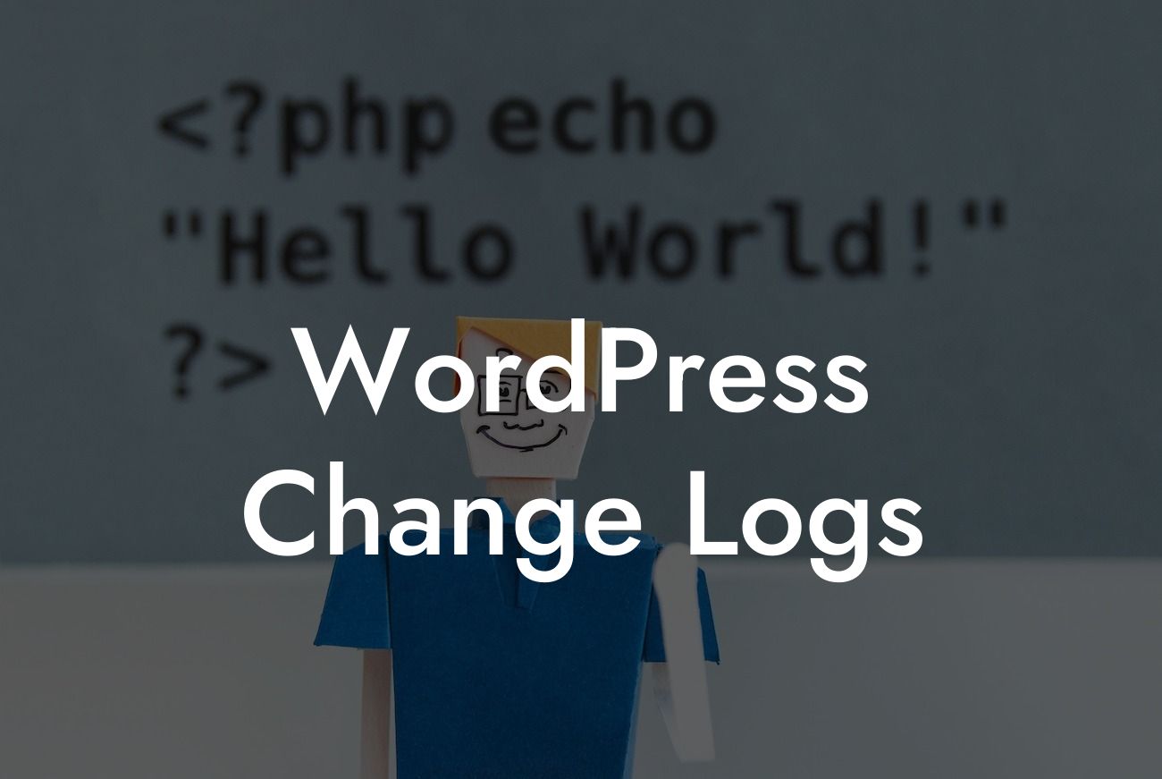 WordPress Change Logs