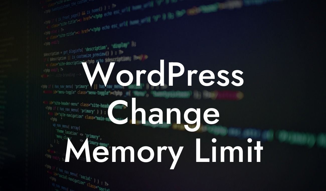 WordPress Change Memory Limit