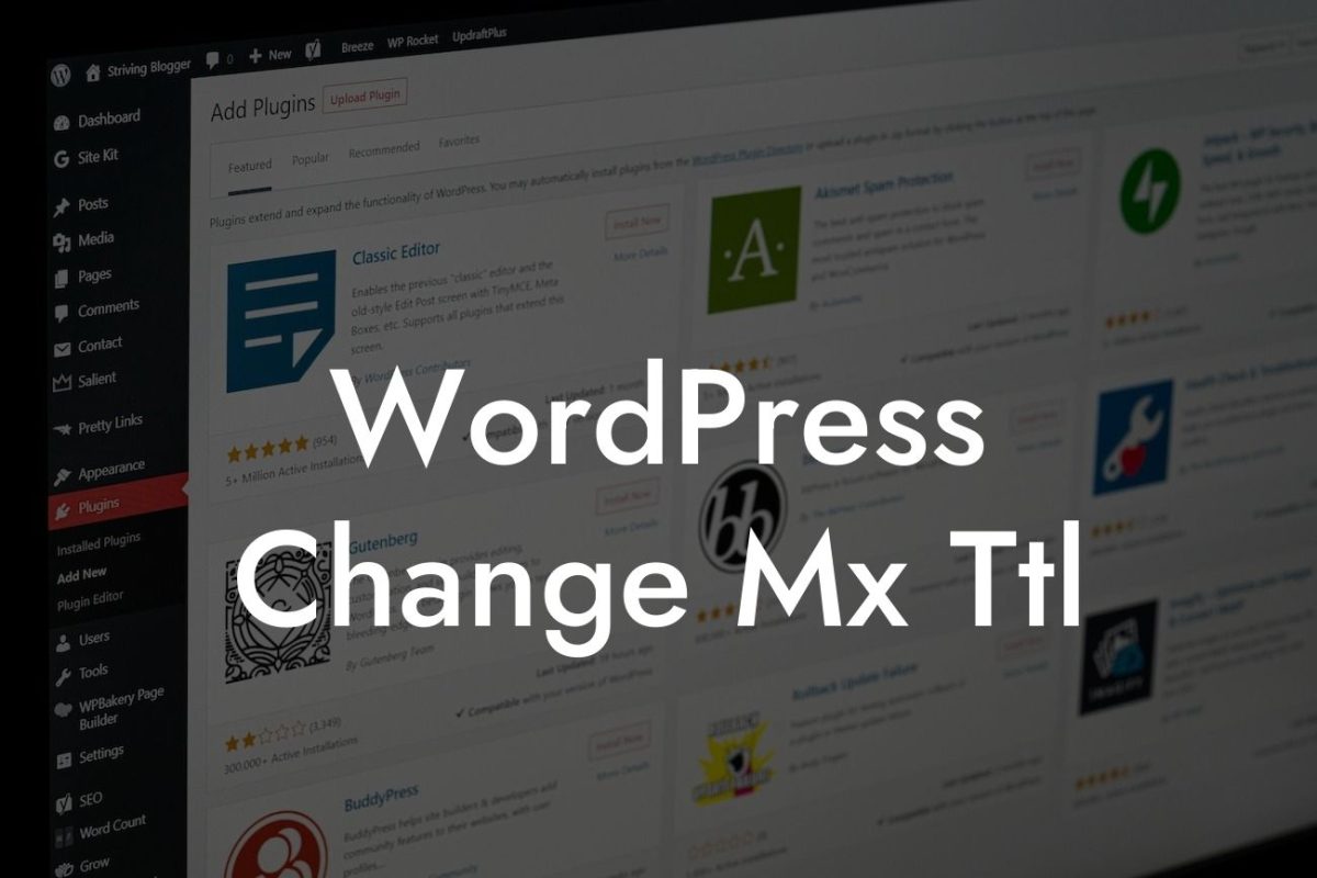 WordPress Change Mx Ttl