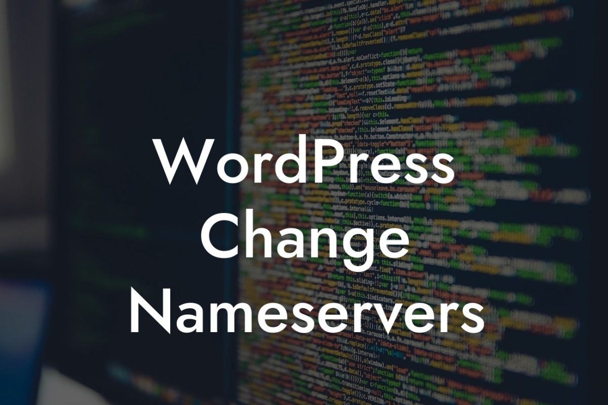 WordPress Change Nameservers