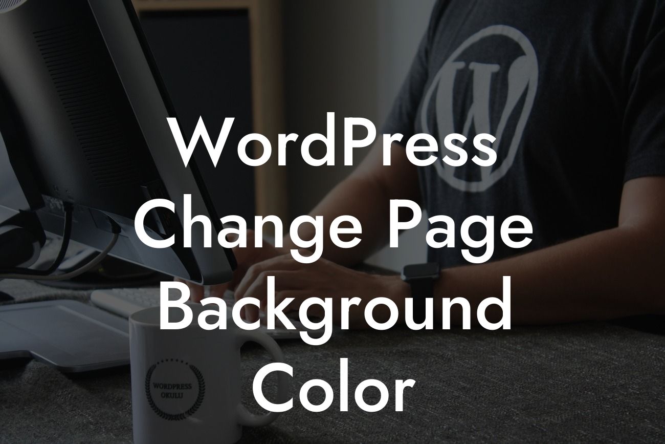 WordPress Change Page Background Color