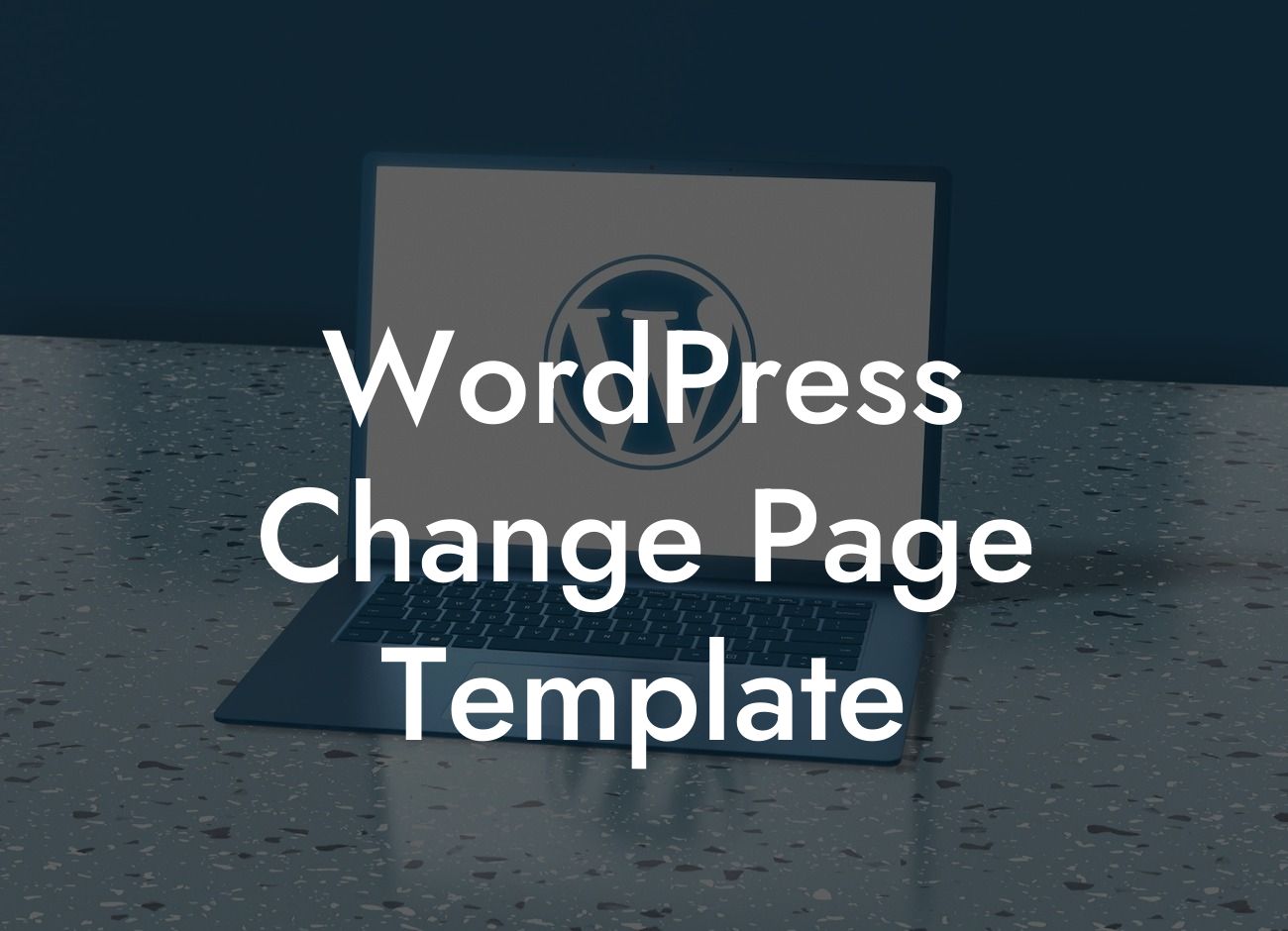 WordPress Change Page Template