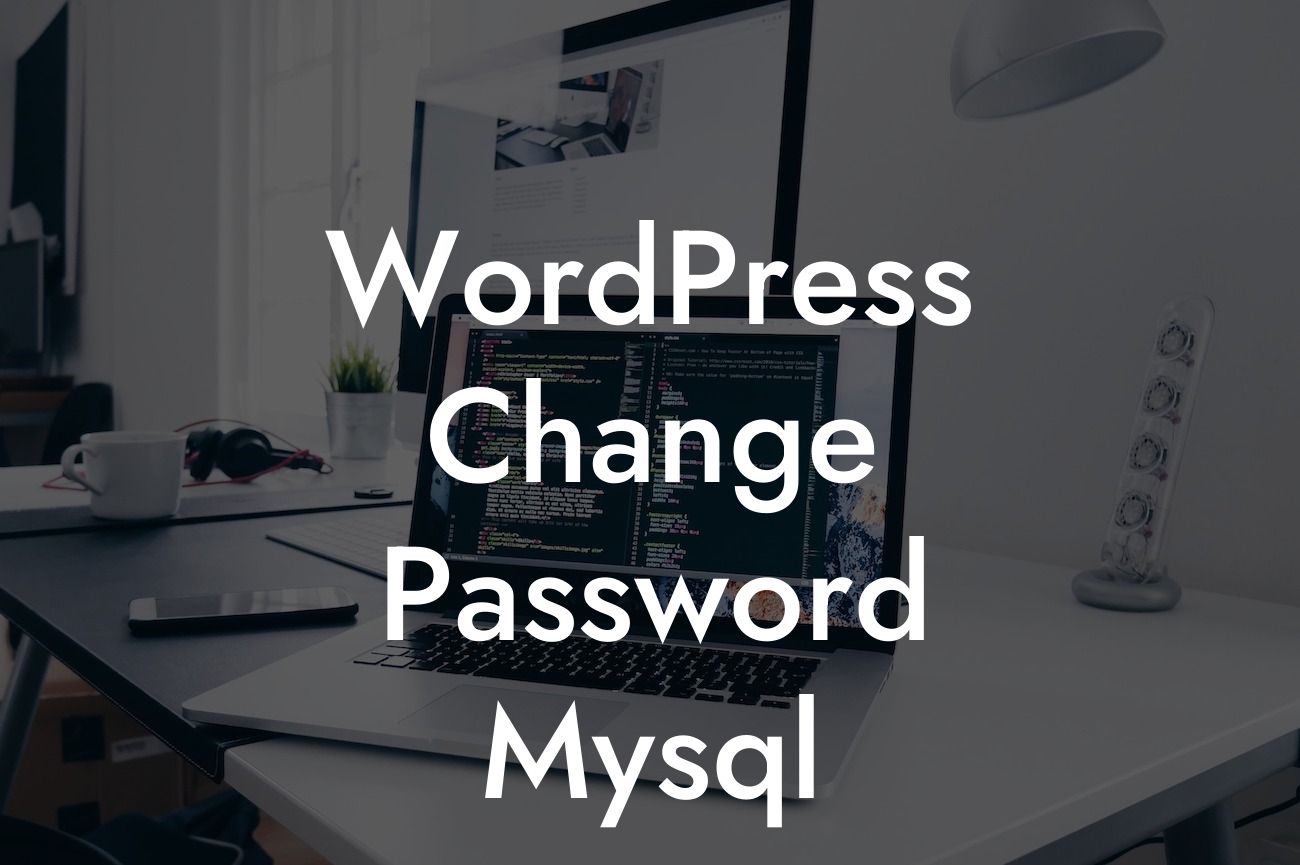 WordPress Change Password Mysql