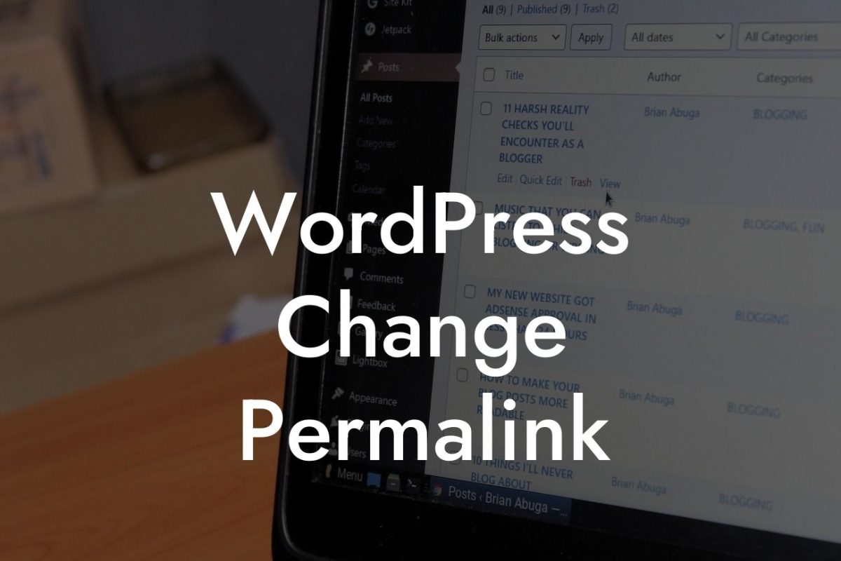 WordPress Change Permalink