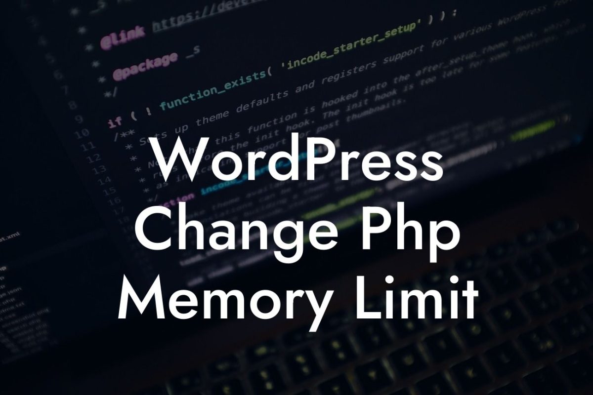 WordPress Change Php Memory Limit