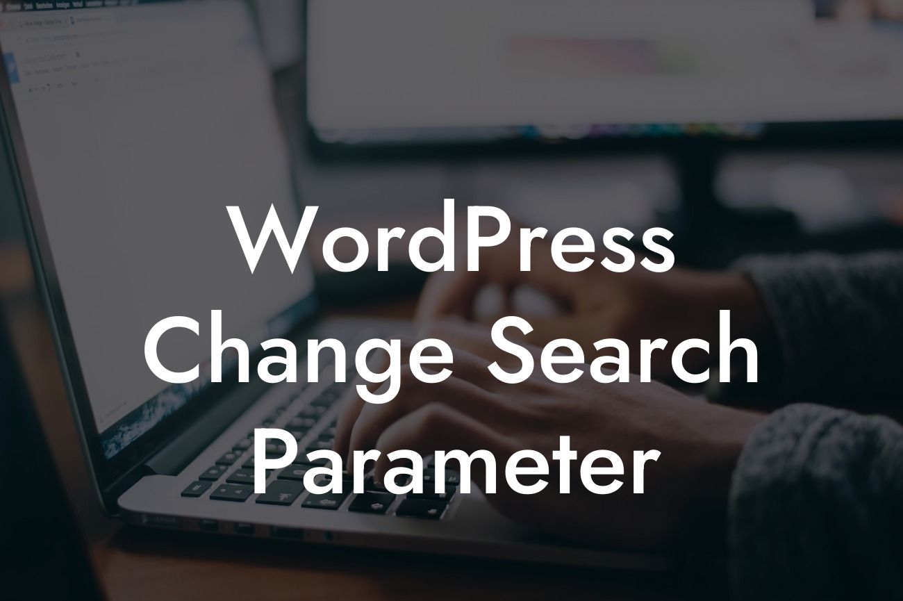 WordPress Change Search Parameter