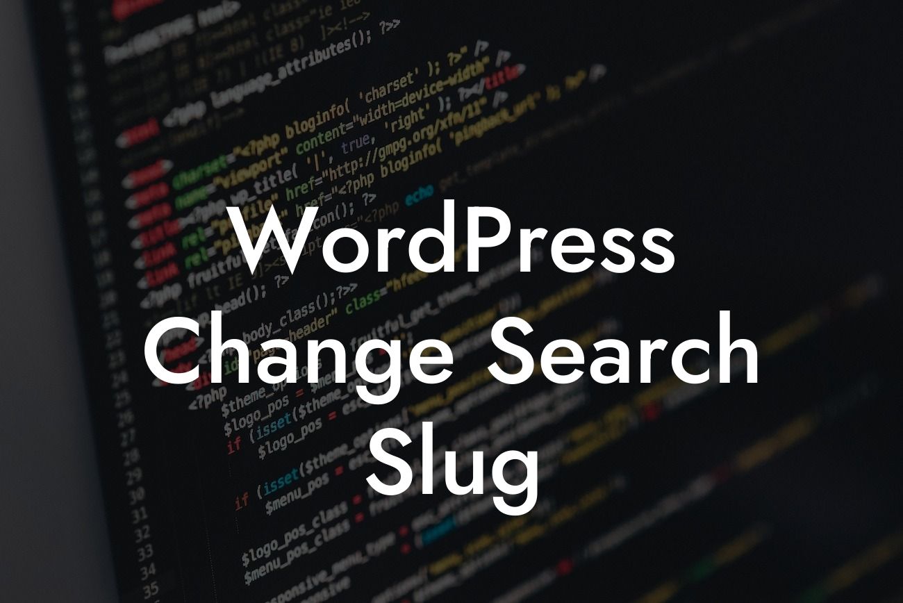 WordPress Change Search Slug