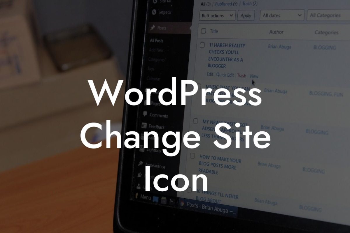 WordPress Change Site Icon