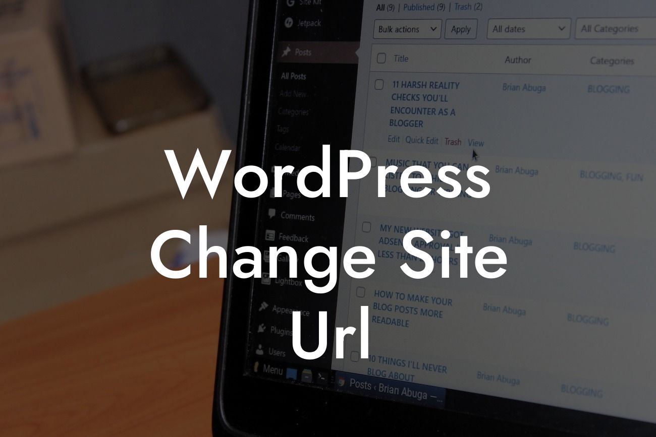 WordPress Change Site Url