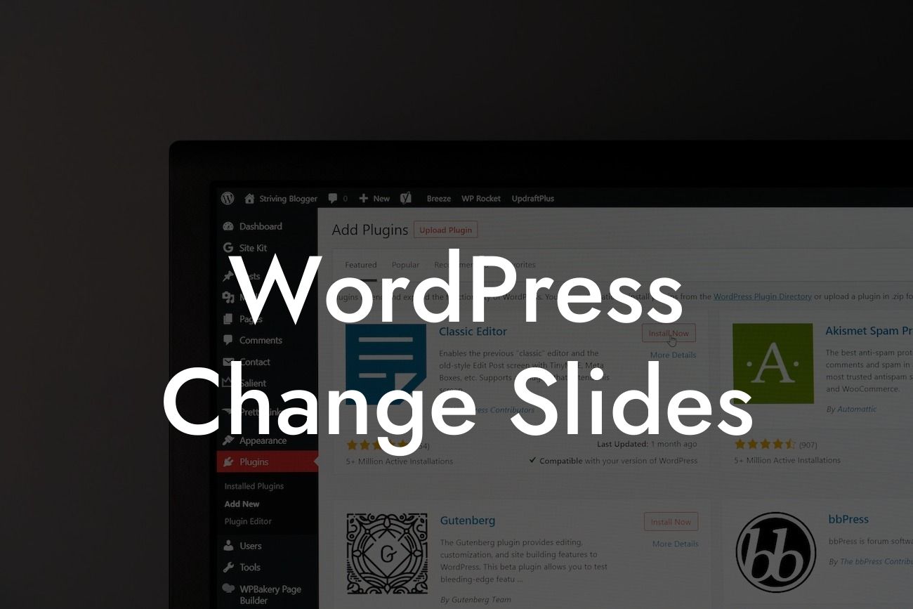 WordPress Change Slides