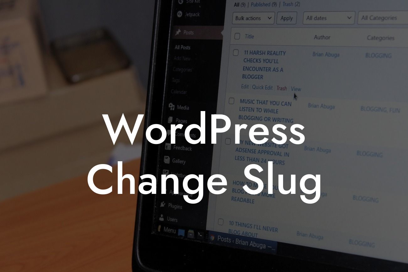 WordPress Change Slug