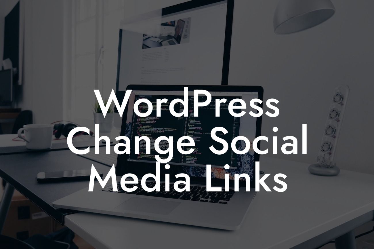 WordPress Change Social Media Links