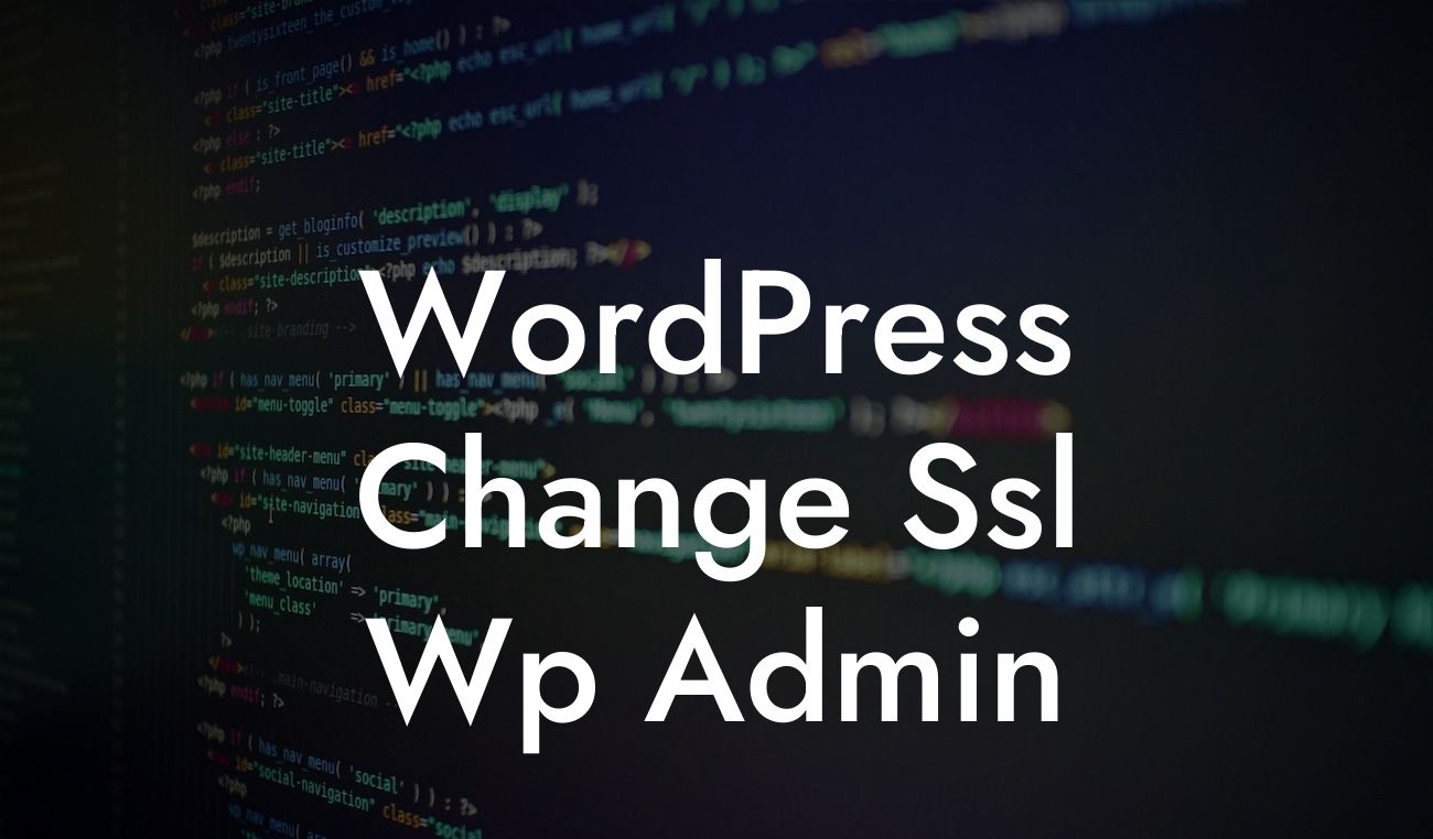 WordPress Change Ssl Wp Admin