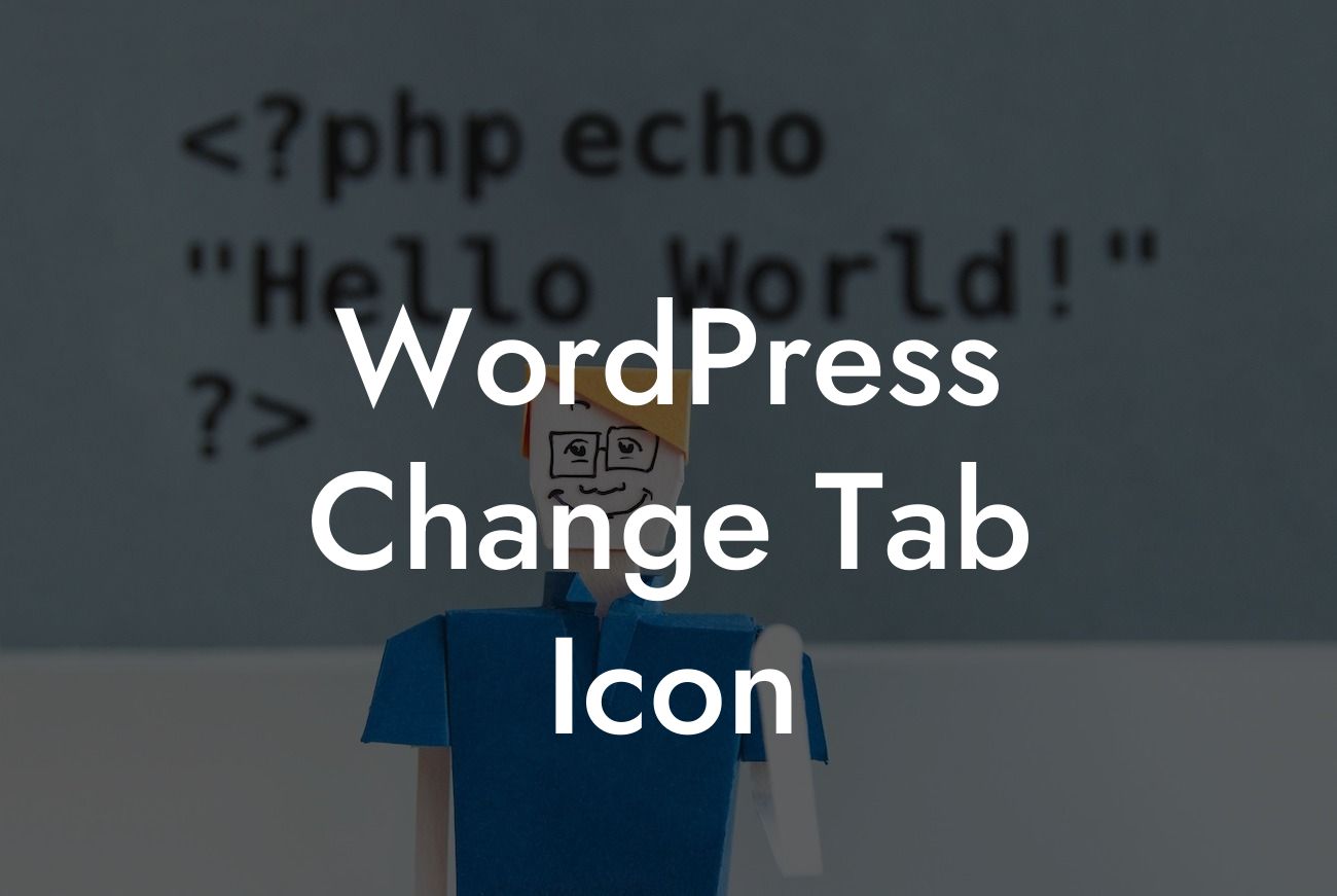 WordPress Change Tab Icon