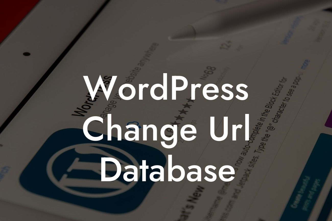 WordPress Change Url Database