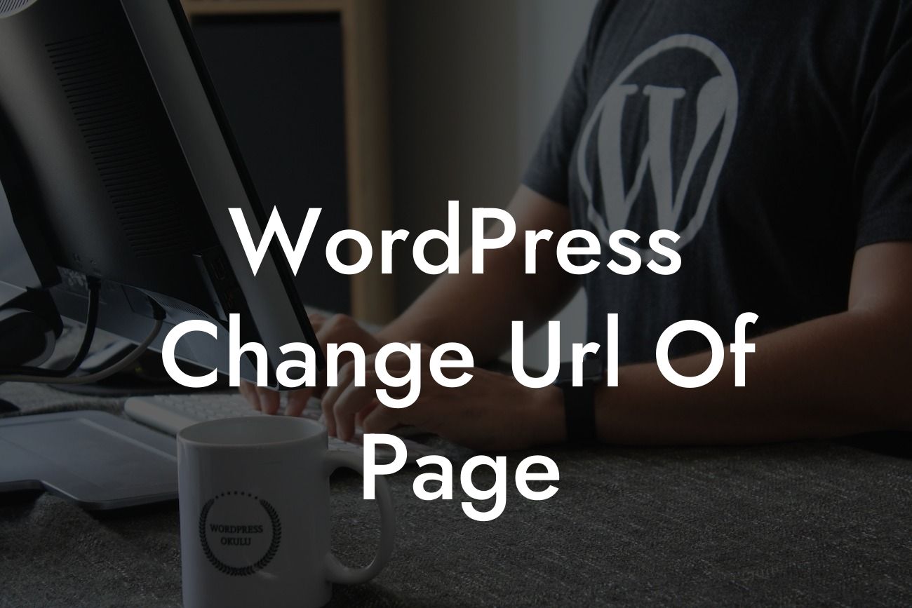 WordPress Change Url Of Page