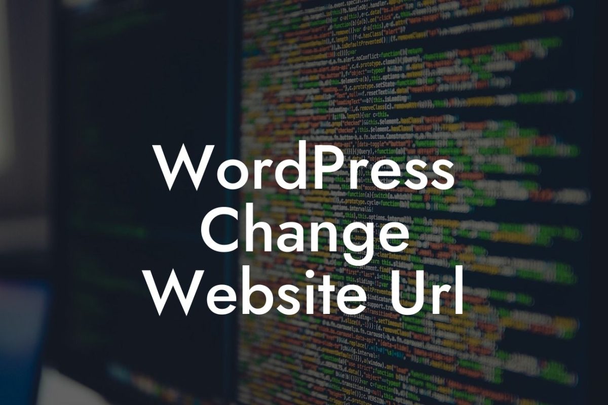 WordPress Change Website Url