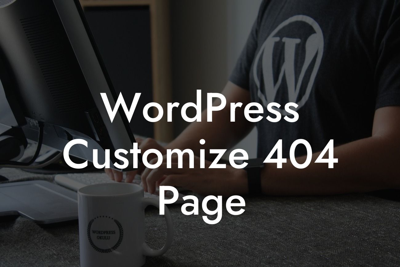 WordPress Customize 404 Page