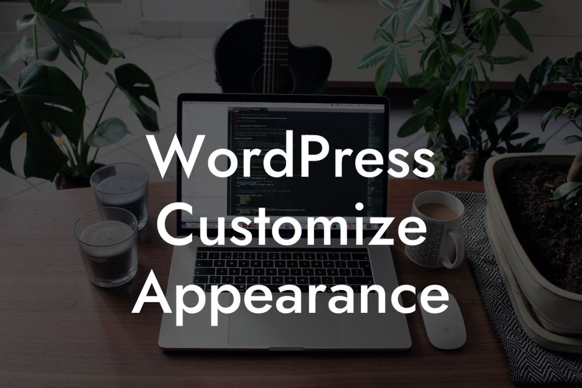 WordPress Customize Appearance