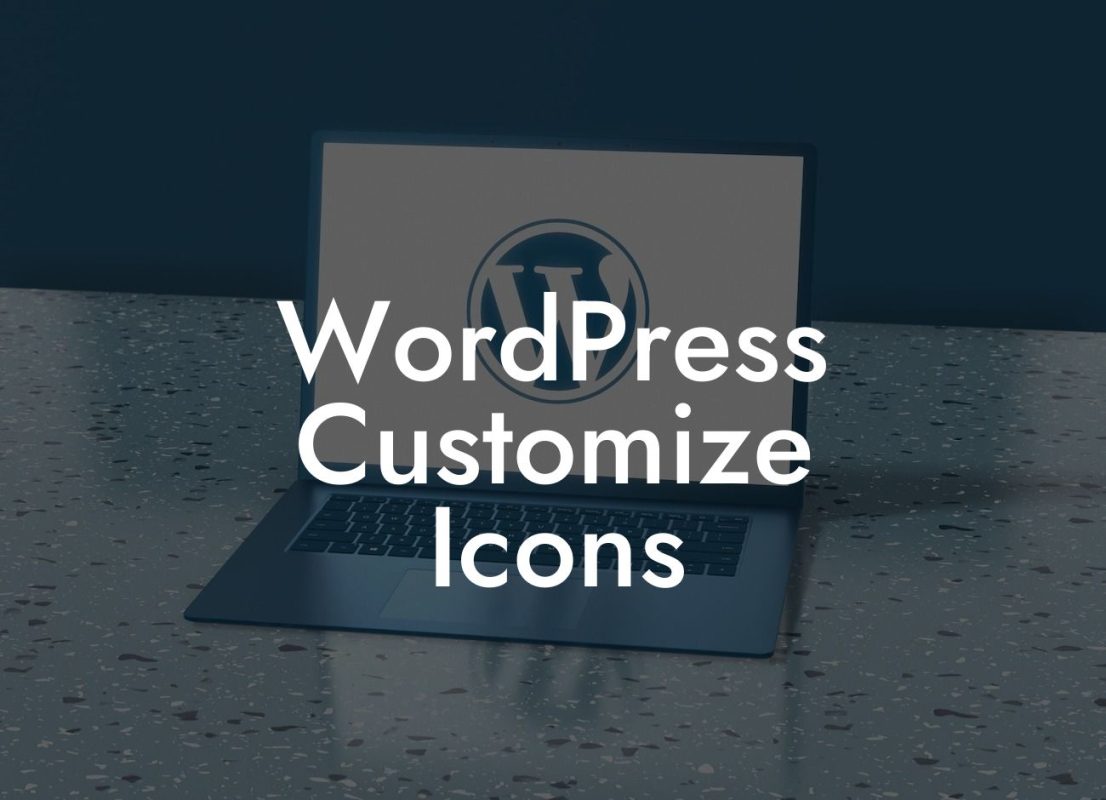 WordPress Customize Icons