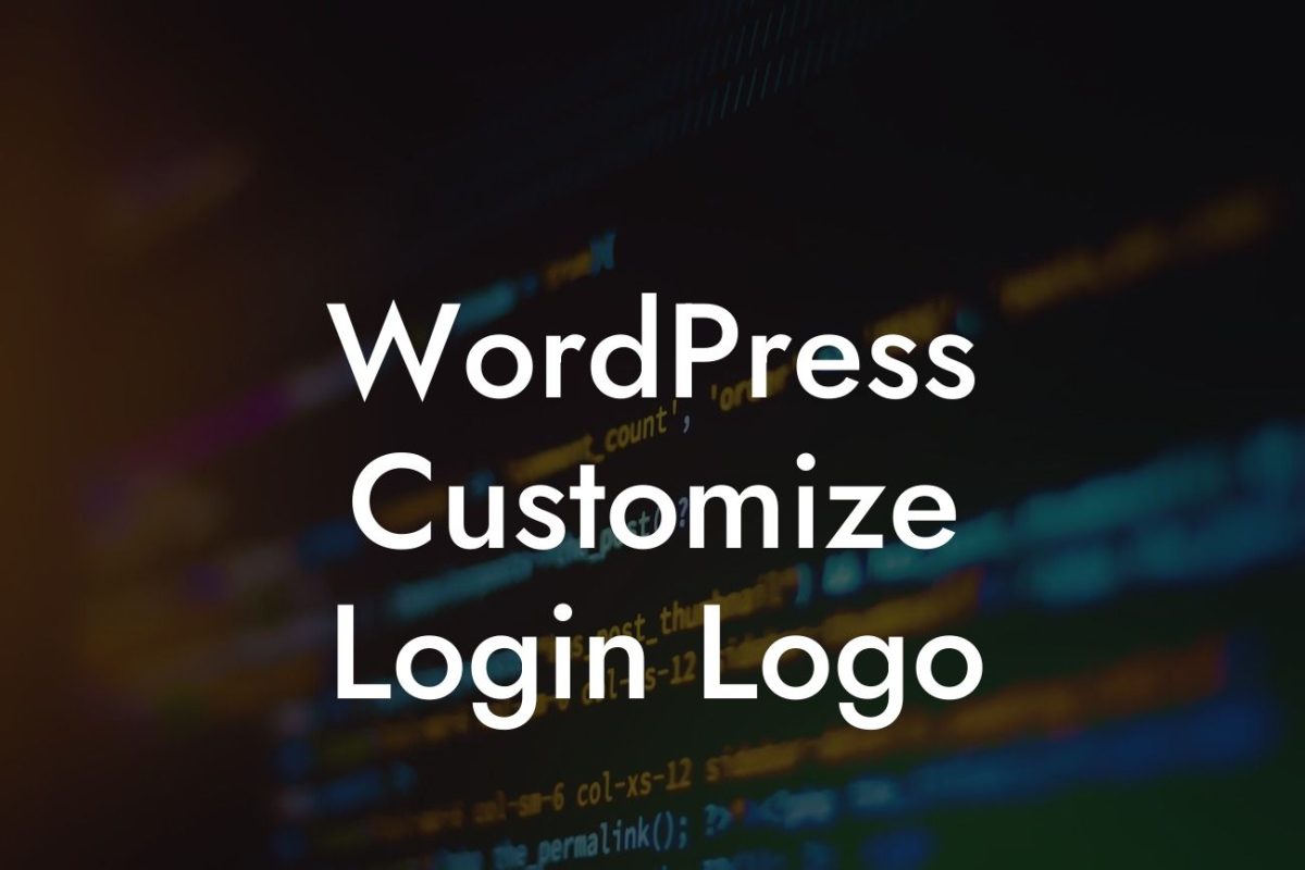 WordPress Customize Login Logo