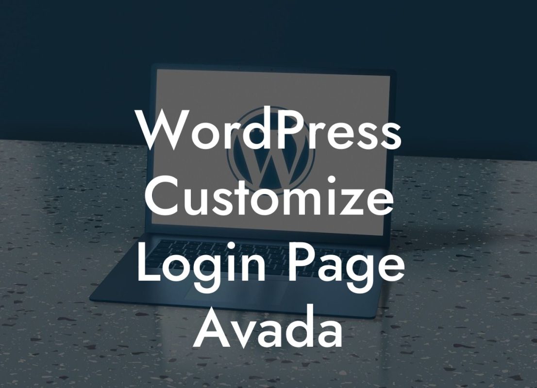 WordPress Customize Login Page Avada