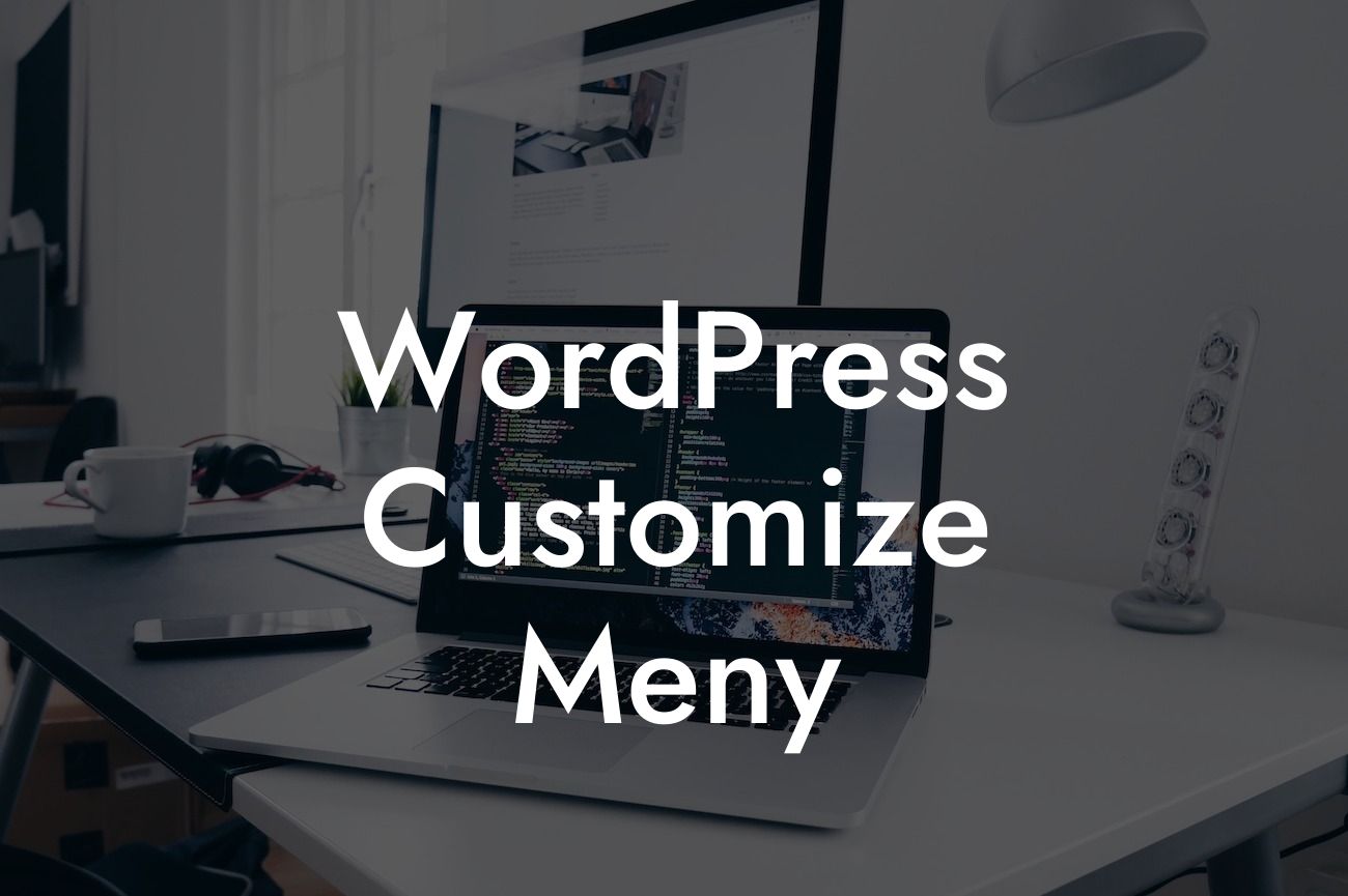 WordPress Customize Meny