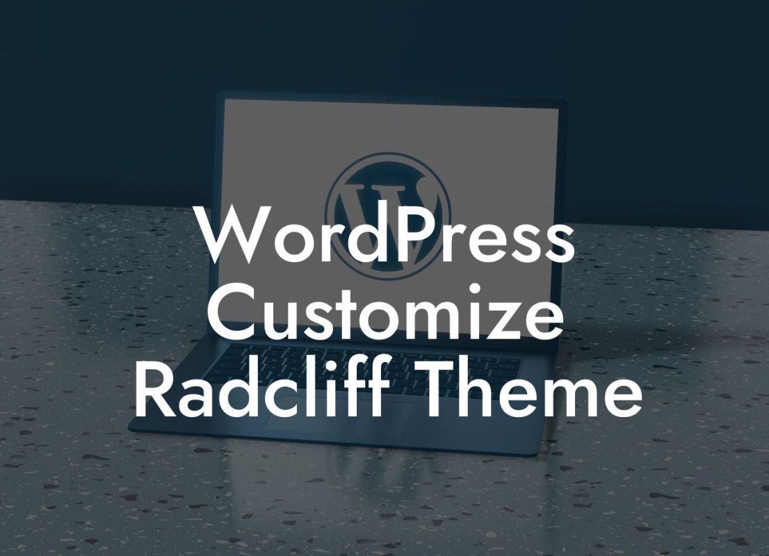 WordPress Customize Radcliff Theme