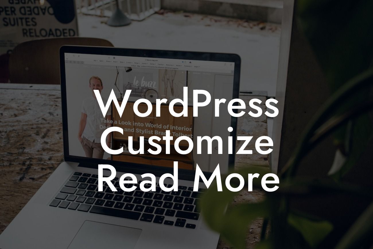 WordPress Customize Read More