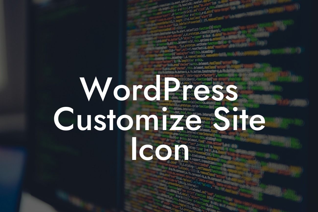 WordPress Customize Site Icon