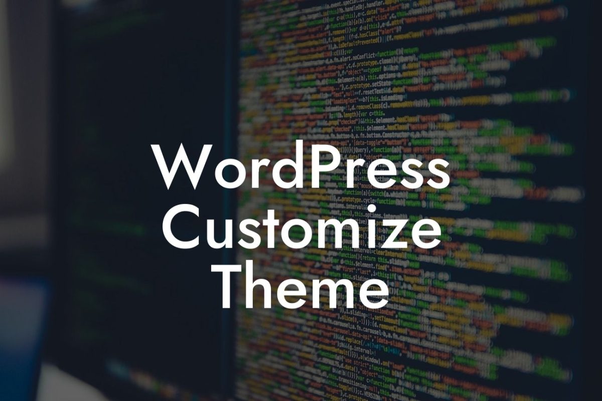 WordPress Customize Theme