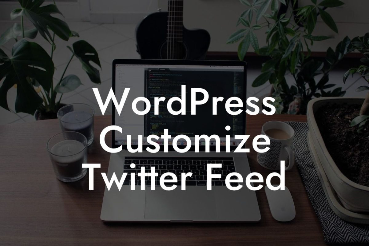 WordPress Customize Twitter Feed