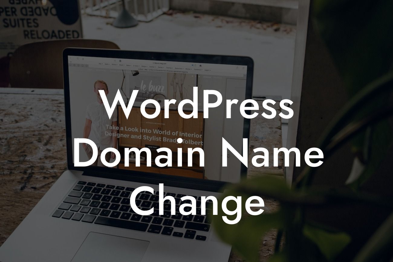 WordPress Domain Name Change