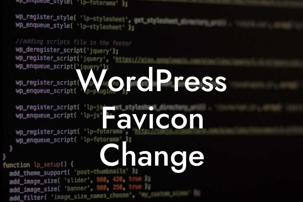 WordPress Favicon Change