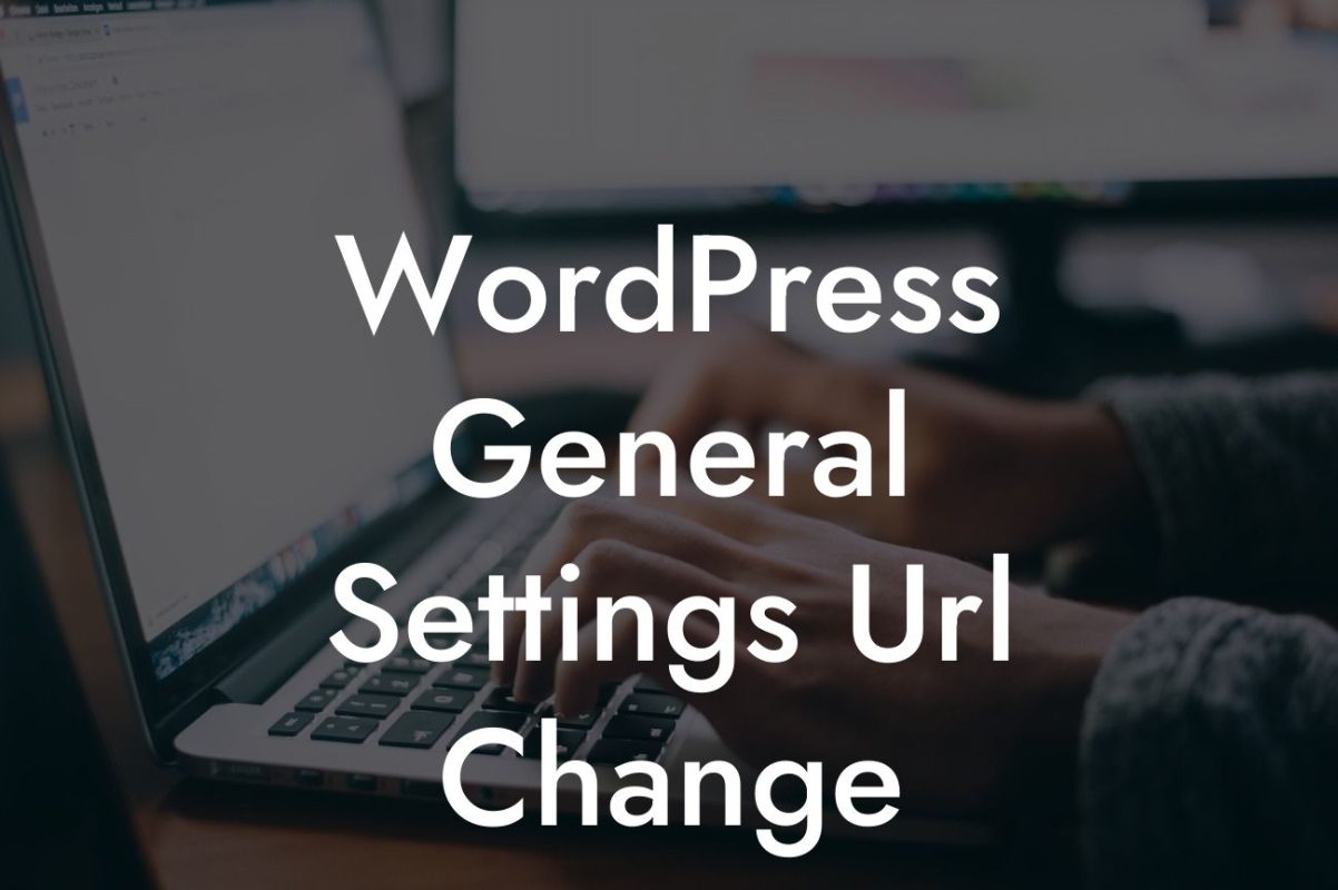 WordPress General Settings Url Change