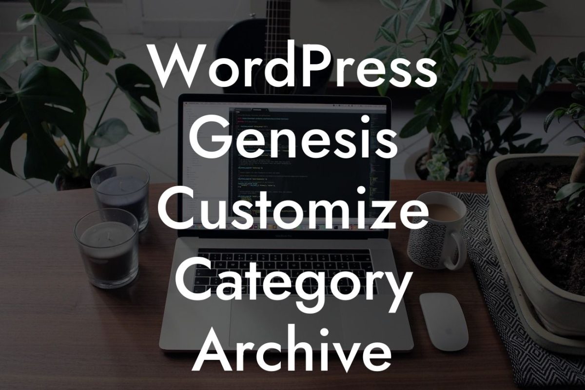 WordPress Genesis Customize Category Archive Display