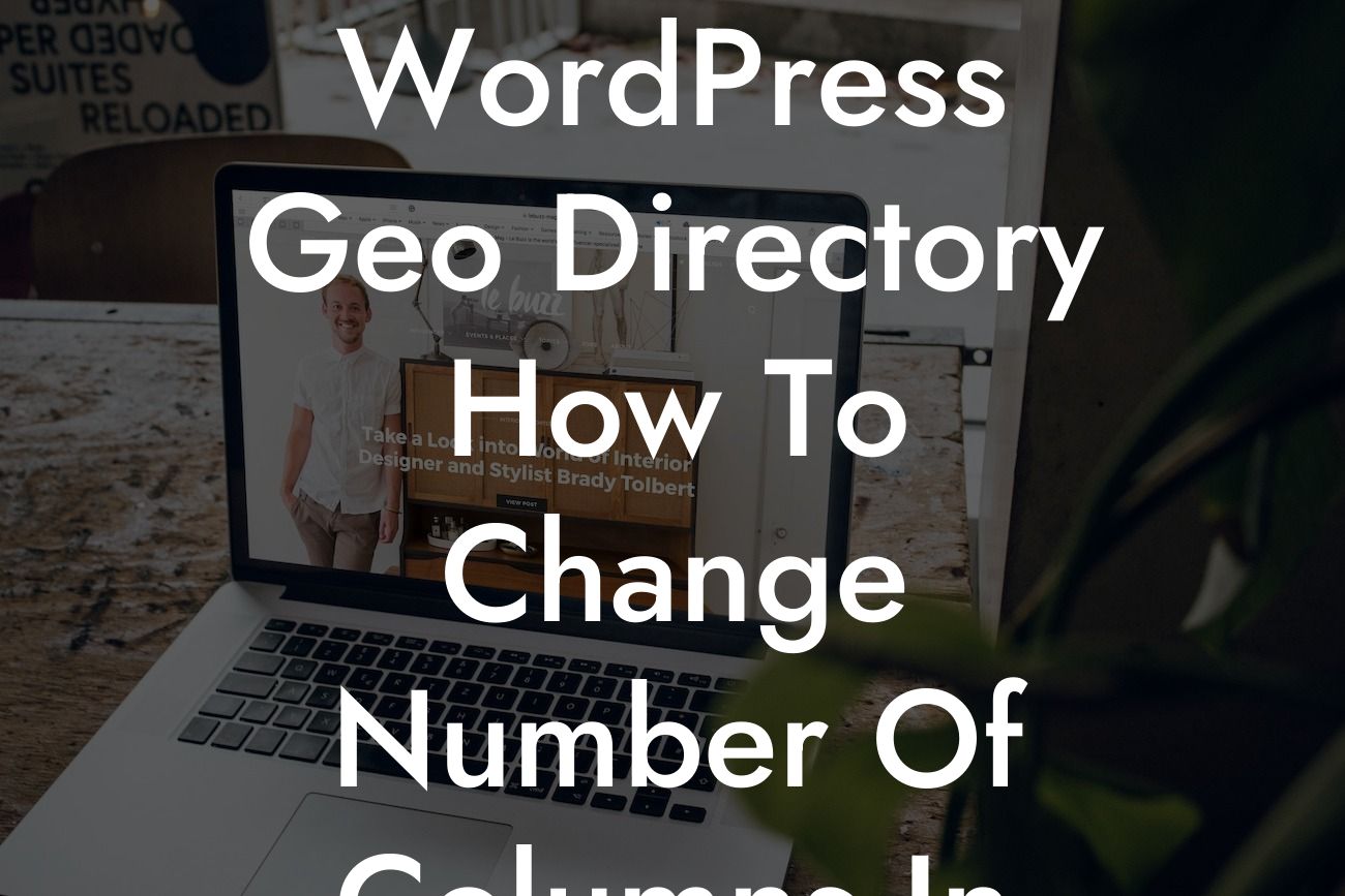 WordPress Geo Directory How To Change Number Of Columns In Listings