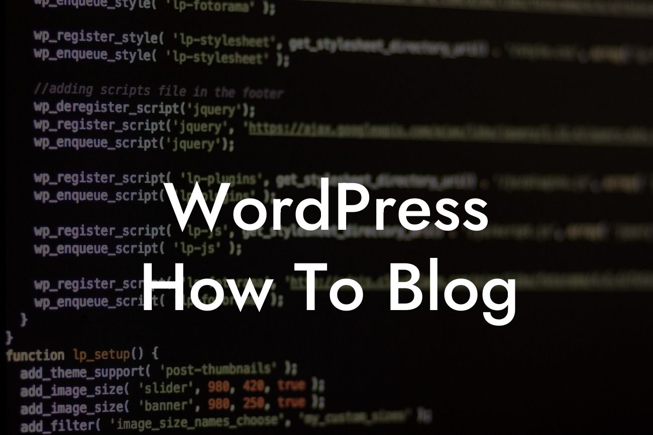 WordPress How To Blog