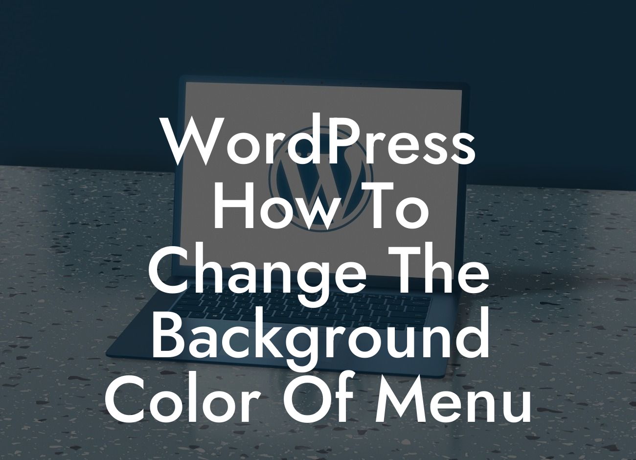 WordPress How To Change The Background Color Of Menu