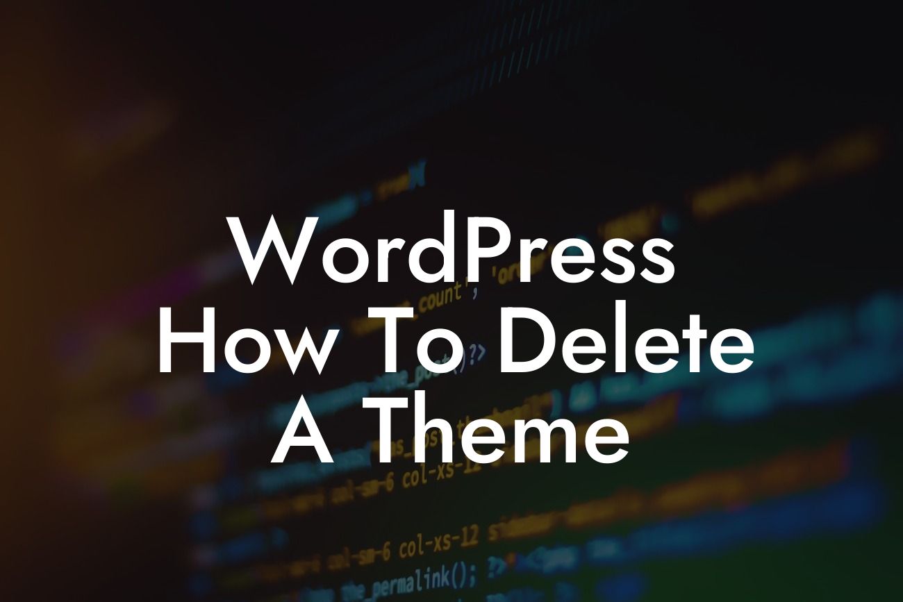 WordPress How To Delete A Theme