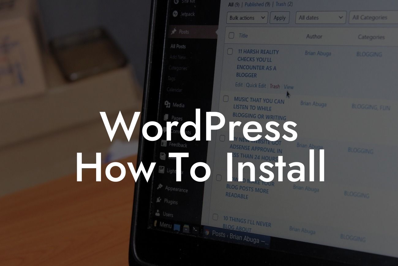 WordPress How To Install