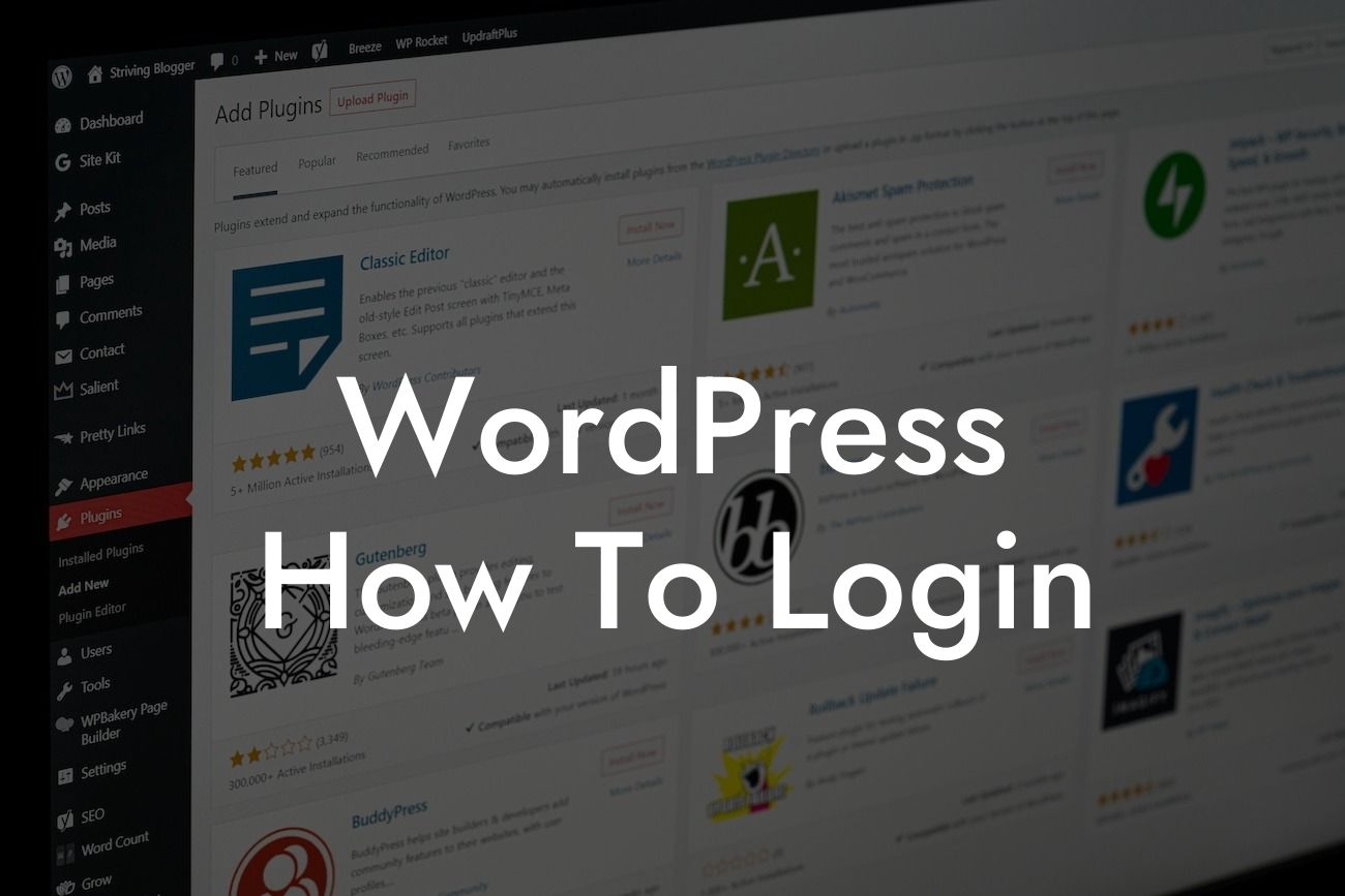 WordPress How To Login