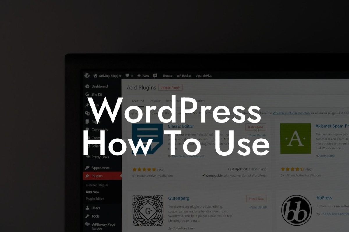 WordPress How To Use