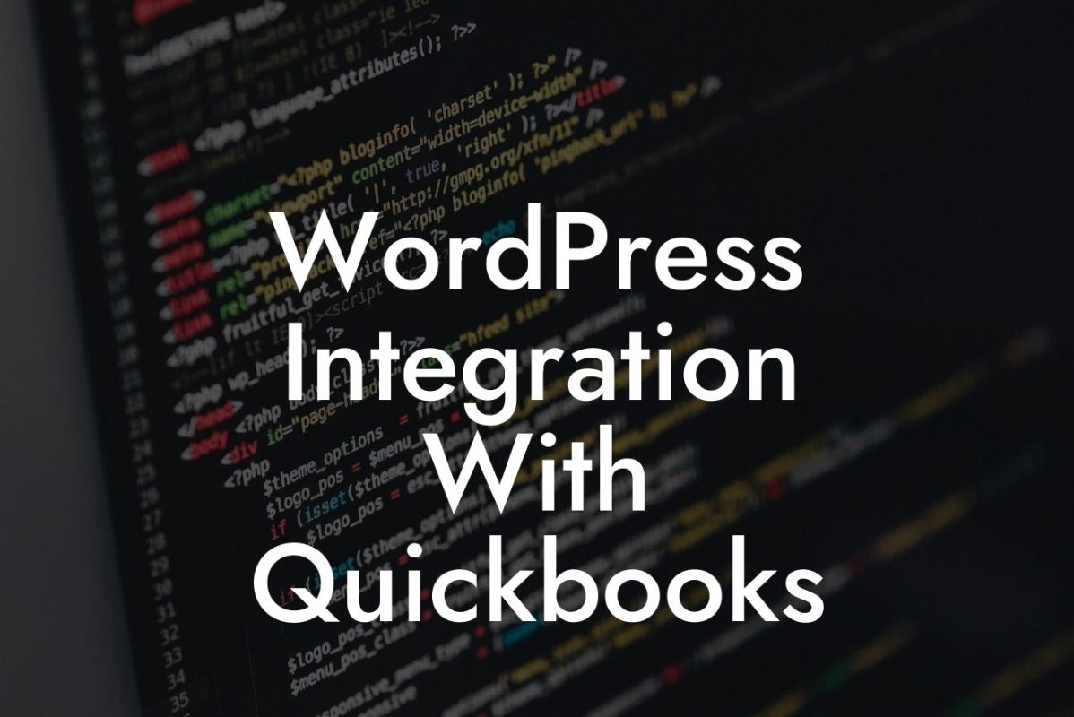 WordPress Integration With Quickbooks