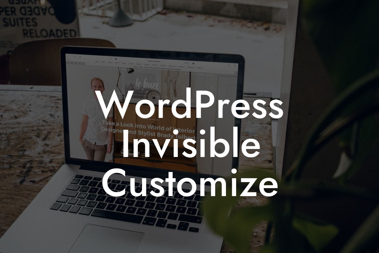 WordPress Invisible Customize